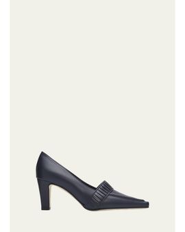 Manolo Blahnik 70mm Mindita Leather Pumps