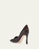 Manolo Blahnik 70mm Soria Mixed Leather Pumps - 2