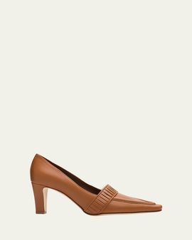 Manolo Blahnik 85mm Mindita Leather Pumps