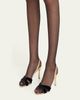 Manolo Blahnik 90mm Callydra Mixed Leather Slingback Sandals - 2