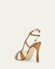 Manolo Blahnik 90mm Coludadhi Metallic Leather Sandals - 2