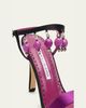 Manolo Blahnik 90mm Kasasan Beaded Satin Sandals - 3