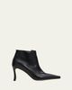 Manolo Blahnik 90mm Milleta Leather Ankle Boots - 1