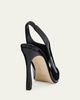 Manolo Blahnik 90mm Minufle Patent Leather Slingback Sandals - 3