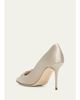 Manolo Blahnik 90mm Nadira Embellished Satin Pumps - 2