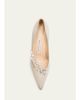 Manolo Blahnik 90mm Nadira Embellished Satin Pumps - 3