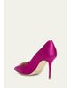 Manolo Blahnik 90mm Nadira Jeweled Satin Pumps - 2