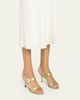 Manolo Blahnik 90mm Zutosan Satin Embellished Buckle Slingback Sandals - 2
