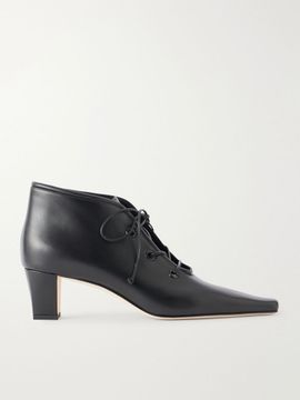 MANOLO BLAHNIK Fuxa 50 leather ankle boots