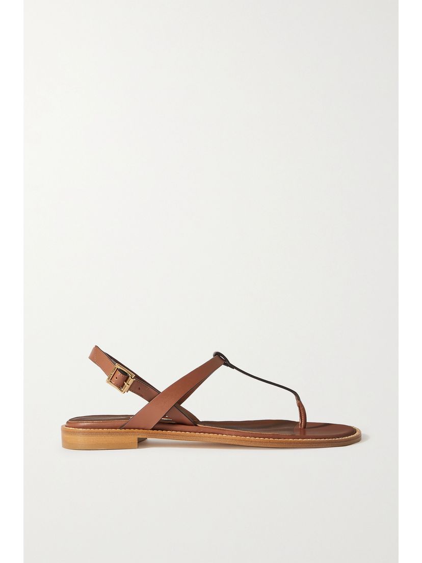 MANOLO BLAHNIK Hata leather slingback sandals