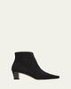 Manolo Blahnik Jaima Suede Side-Zip Ankle Boots - 1