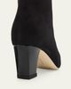Manolo Blahnik Jaima Suede Side-Zip Ankle Boots - 3