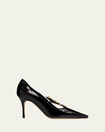 Manolo Blahnik Khafre 85mm Leather Pumps