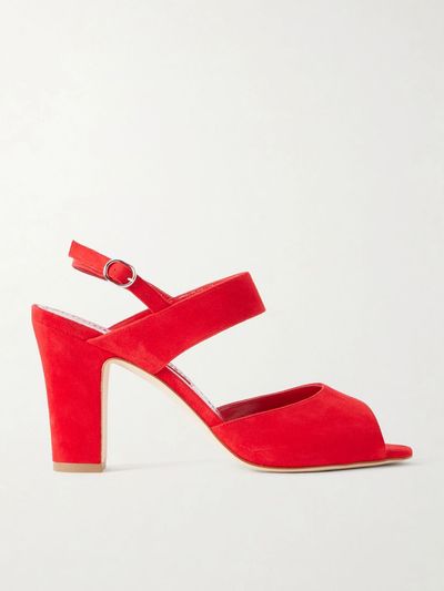 MANOLO BLAHNIK Khiko 90 suede sandals