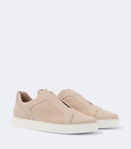 Manolo Blahnik Manolo Blahnik Agilio croc-effect leather slip-on sneakers