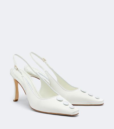 Manolo Blahnik Manolo Blahnik Alexa satin slingback pumps