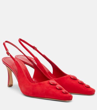 Manolo Blahnik Manolo Blahnik Alexa suede slingback pumps
