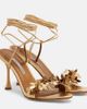 Manolo Blahnik Manolo Blahnik Anista floral-appliquÃ© leather sandals - 1