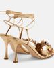 Manolo Blahnik Manolo Blahnik Anista floral-appliquÃ© leather sandals - 2