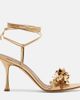 Manolo Blahnik Manolo Blahnik Anista floral-appliquÃ© leather sandals - 4