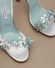 Manolo Blahnik Manolo Blahnik Anista floral-appliqué leather sandals - 6