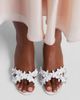Manolo Blahnik Manolo Blahnik Anistarona floral-appliquÃ© leather mules - 2
