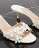 Manolo Blahnik Manolo Blahnik Anistarona floral-appliquÃ© leather mules - 6