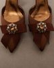 Manolo Blahnik Manolo Blahnik Apidosa embellished satin pumps - 6