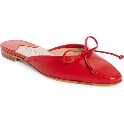 Manolo Blahnik Manolo Blahnik Ballerimu Square Toe Mule