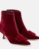 Manolo Blahnik Manolo Blahnik Baylow velvet ankle boots - 1