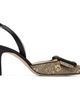 Manolo Blahnik Manolo Blahnik Beige & Black Mayslibi Heels - 1