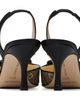 Manolo Blahnik Manolo Blahnik Beige & Black Mayslibi Heels - 2