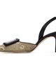 Manolo Blahnik Manolo Blahnik Beige & Black Mayslibi Heels - 3
