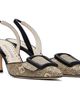 Manolo Blahnik Manolo Blahnik Beige & Black Mayslibi Heels - 4