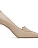 Manolo Blahnik Manolo Blahnik Beige Cleofelo Calf Leather Heels - 1