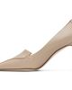 Manolo Blahnik Manolo Blahnik Beige Cleofelo Calf Leather Heels - 3
