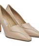 Manolo Blahnik Manolo Blahnik Beige Cleofelo Calf Leather Heels - 4