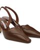 Manolo Blahnik Manolo Blahnik Brown Cleosli Calf Leather Slingback Heels - 4