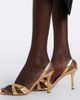 Manolo Blahnik Manolo Blahnik Callasi metallic leather slingback sandals - 2
