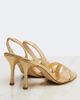 Manolo Blahnik Manolo Blahnik Callasi metallic leather slingback sandals - 3