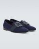 Manolo Blahnik Manolo Blahnik Carlton embellished suede loafers - 5