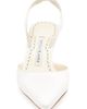 Manolo Blahnik Manolo Blahnik Carolyne Bridal Pointed Toe Slingback Mule - 4