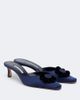 Manolo Blahnik Manolo Blahnik Caulon floral-appliqué silk satin mules - 1