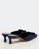 Manolo Blahnik Manolo Blahnik Caulon floral-appliqué silk satin mules - 3