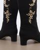 Manolo Blahnik Manolo Blahnik Dispasa embellished satin knee-high boots - 5