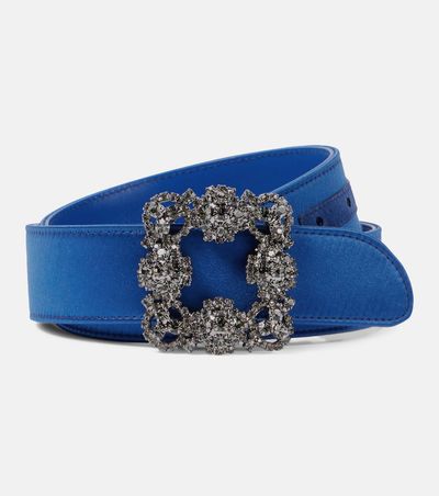 Manolo Blahnik Manolo Blahnik Embellished satin belt