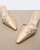 Manolo Blahnik Manolo Blahnik Embellished satin mules - 5
