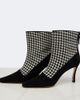 Manolo Blahnik Manolo Blahnik Gosta houndstooth suede-trimmed ankle boots - 5