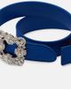 Manolo Blahnik Manolo Blahnik Hangisi crystal-embellished satin belt - 3
