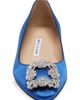 Manolo Blahnik Manolo Blahnik Hangisi Crystal Buckle Flat - 4